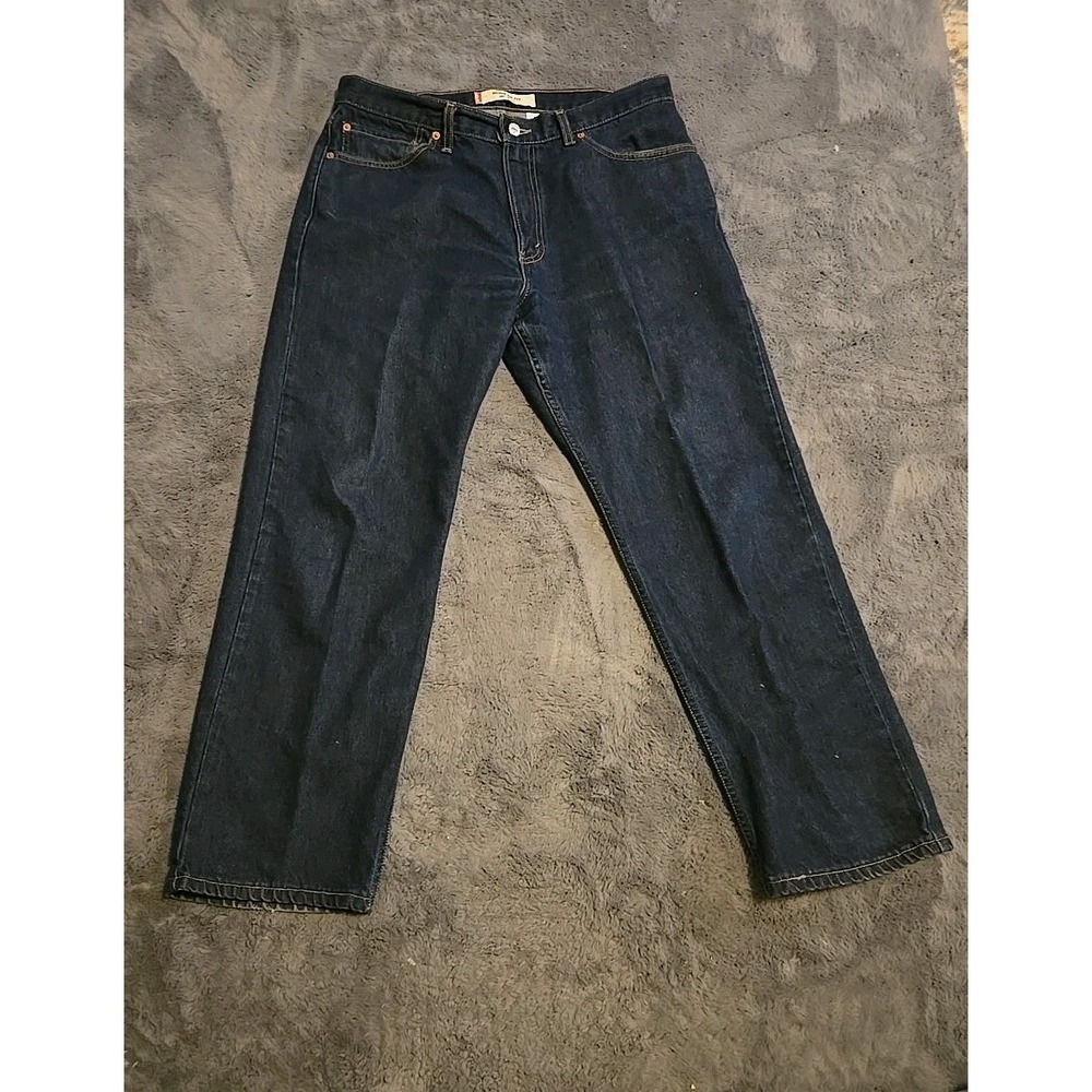 Vintage Levi's 505 Men's 36x30 Dark Wash Straight Fit Made in Canada Denim
